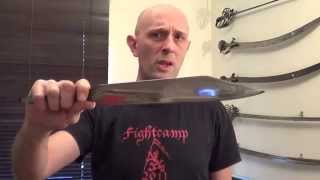 AngloSaxon seax compared to 19th century Bowie knife