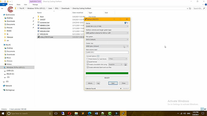 Hướng dẫn cách tạo usb ghost win