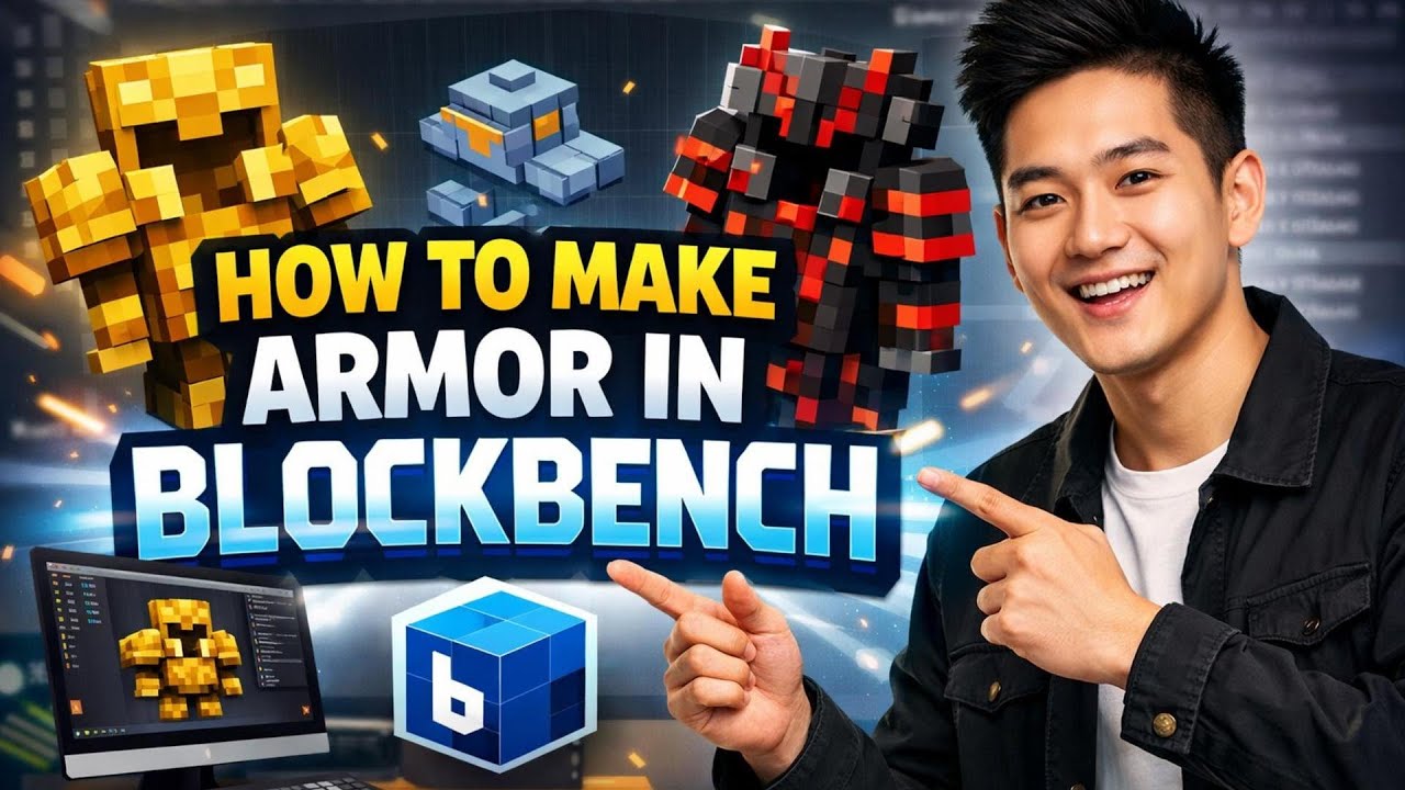 How to MAKE ARMOR in Blockbench (Step by Step) - YouTube