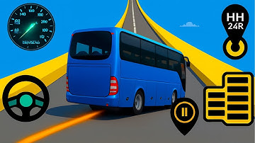 Crazy Bus Mega Ramp Impossible Racing - Bus Stunts Ultimate Tracks - Android Gameplay