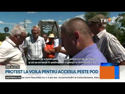 Protest la Voila pentru accesul peste pod