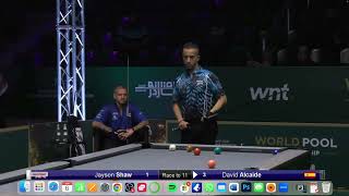 Alcaide kick shot at World Pool Championships