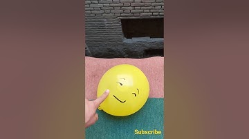🍉😉🟢 Experiment: will a water balloon explode if it rolls down from a high? 💥🎈#shorts