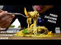 AUTHENTIC SPAGHETTI and FRIED ZUCCHINI pasta (spaghetti alla nerano)