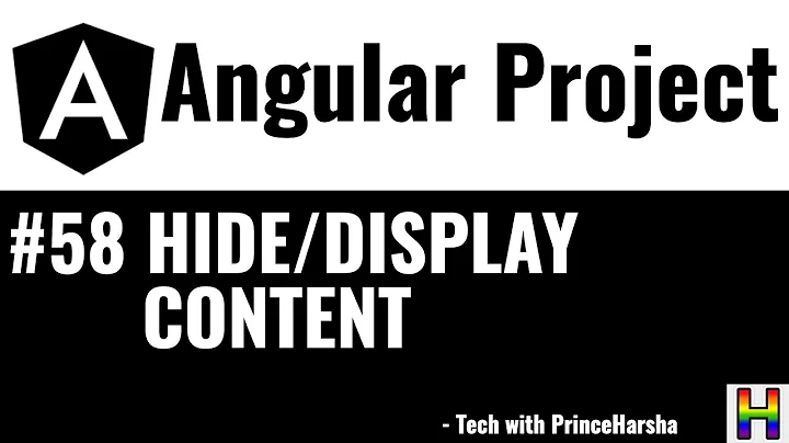 58. Angular Project Tutorial - Hide/Display content using ngIf