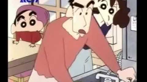 Crayon Shinchan Bahasa Indonesia Episode 1   "Mencuci Piring"