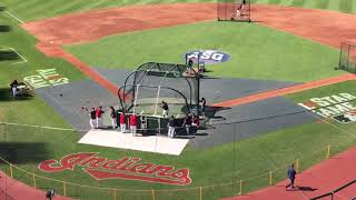 Kenny & JT Watch Indians Batting Practice