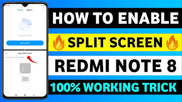 How To Enable Split Screen In Redmi Note 8 | Split Screen Redmi Note 8 | Redmi Note 8 Split Screen