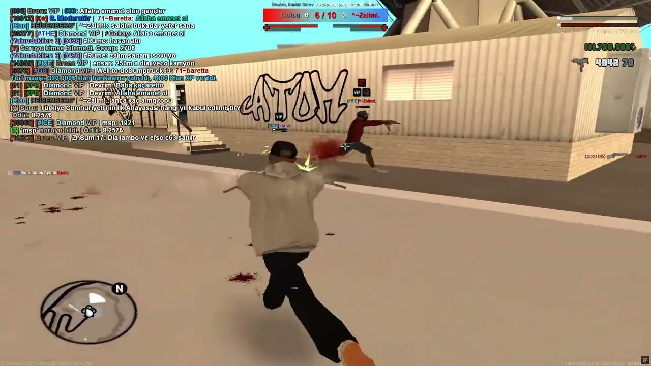 MTA:SA atom  gaming İSOTCU VS ZALIM :)