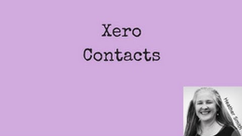 Xero Contacts