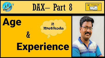 Calculate Age and Experience in Power BI in Tamil | Age DAX | Power BI Tutorial in Tamil@SmartPeer