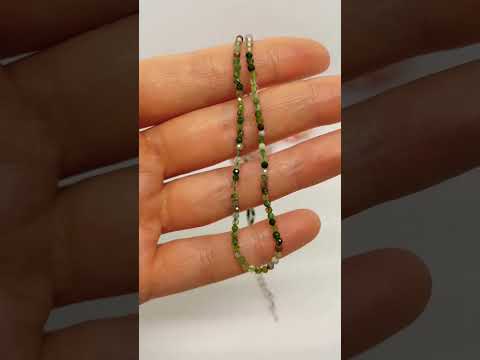 Кольє-намисто чокер р. 40 см натуральний індійський агат гранований, видео 1