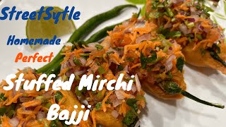 Stuffed Mirchi Bajji | బజ్జి |  Menasinakai bajji | Milagai bajji | Street Style | lockdown Recipe