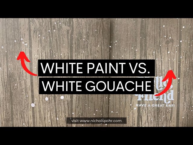QUICK TIPS: WHITE PAINT VS. WHITE GOUACHE SPLATTER 