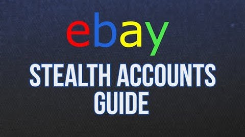 Creation of stealth Ebay account with managed payment  2B limit ! ( No Suspension No Verification )