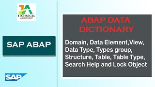 SAP ABAP - Dictionary || ABAP Data Dictionary || ABAP in Hindi