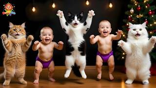 Dudi Dudi Dam Dam Dance 💃Cute Cat Dance 🐱 Kids &amp; Babies Rhymes #dudidudidam