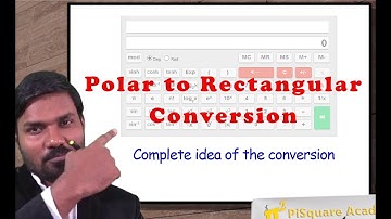 Polar to rectangular (Cartesian) using GATE Calculator manually