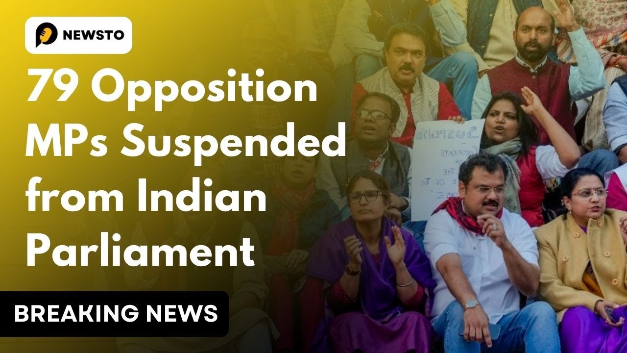 79 Opposition MPs Suspended from Indian Parliament | India