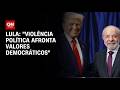 Violência política afronta valores democráticos, diz Lula sobre tiros em jantar com Trump | AGORA