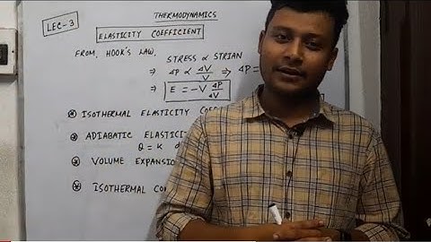 Concepts & Problems|Thermodynamics|Elasticity Coefficient|CSIR NET IIT JAM GATE JEST TIFR BARC SET|