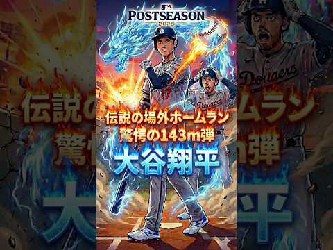🚨【規格外143m】大谷翔平、ポストシーズンでクラブハウス越え伝説の場外ホームラン！ #Shorts