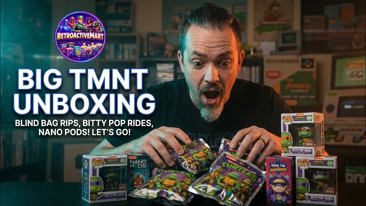 BIG TMNT Blind Bag Unboxing! Bitty Pop Rides, Nano Pods & More! Let's GO