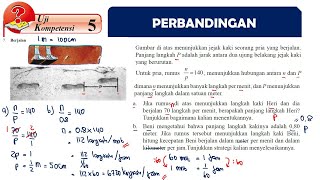 UJI KOMPETENSI 5 URAIAN MATEMATIKA SMP PERBANDINGAN SENILAI NO 7