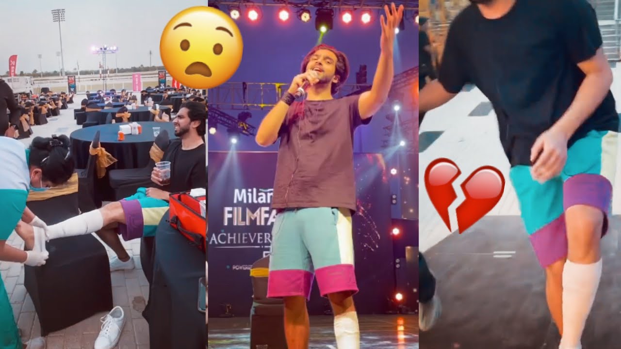 Amaal Mallik have fallen from a 6 ft staircase before his show and his leg is practically immovable