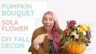 Pumpkin centerpiece | DIY Fall centerpiece tutorial |