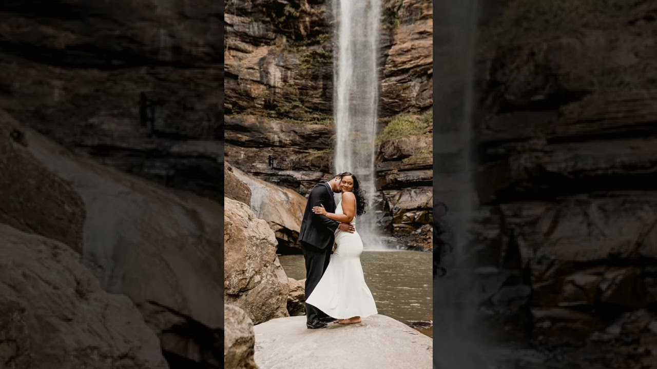 Waterfall Engagement Session In Atlanta | Behind The Scenes Vs The Photos