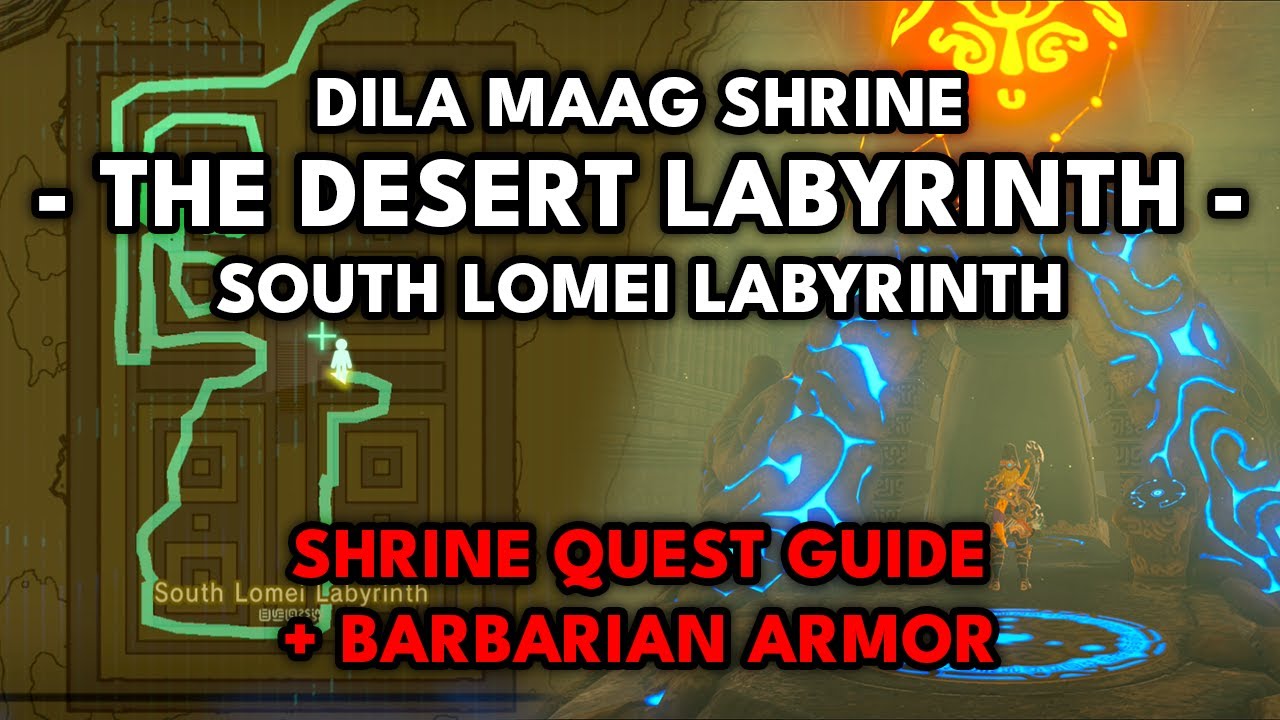Руководство по заданиям святилища «Пустынный лабиринт» и доспехи варвара | Zelda: Breath of the W...