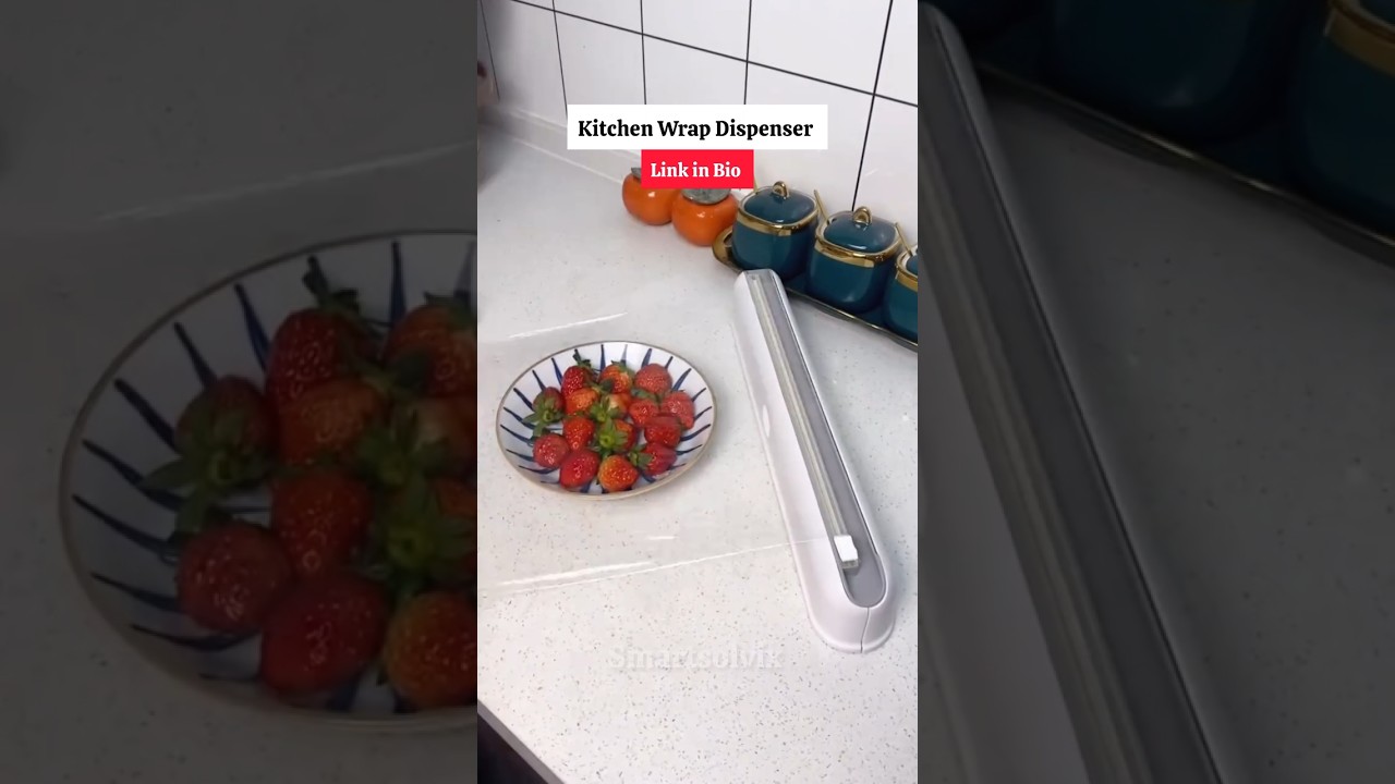 Kitchen Wrap Dispenser with Foil Cutter🔥 