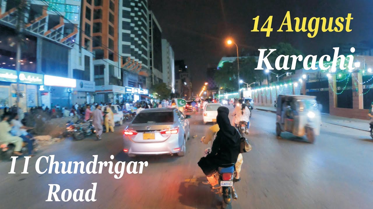 Beautiful Lighting I I Chundrigar Road Karachi | Jashan E Azadi Pakistan 14 August Celebration