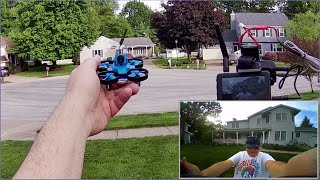 Makerfire Armor Blue Bee FPV Drone Starter Kit Flight Test Review
This tiny drone is perfect as an introduction to FPV flying. It includes everything that is needed to start in this hobby.
Pros
- Small and lightweight at only 36 grams with battery. This drone does not require registration in most countries.
- 6 Axis gyro stabilized for ease of flying by beginner pilots.
- Ducted fan propellers for protection and improved efficiency.
- Includes altitude hold, and auto flip capability.
- 3.7V 300mah rechargeable LiPo battery provides about 4 minutes flight time per charge.
- 716 brushed motors provide plenty of power for this tiny drone. Motors are plug in for easy replacement Plugs, as is the camera. The top also pops off easy as its simply held by two pins. https://i.ibb.co/jy1tx8K/Blue-Bee-Under-Hood.jpg
- 25 mW 40 channel analog FPV camera provides FPV video out to about 100 meters. Video can be viewed through provided monitor, or optional analog FPV goggles.
- Kit includes 3 inch 40 channel 800TVL FPV monitor with autosearch capability for receiving and viewing real time video from drone. Monitor includes internal rechargeable 3.7V 800mah battery, and AV output for use with external optional DVR recorders.
Cons
- Brushed motor drone. The motors will fail eventually with time and use.
- Short flight time of around 4 minutes. But this is pretty much standard for most tiny whoop fliers.
- This drone is meant for beginner pilots. Only stabilized altitude hold flight is possible. Flight control board PIDs can not be tuned.
Affiliate links: At no cost to you, I do receive a small commission for sales resulting from these links.
This video along with every video of the Quadcopter 101 channel was produced and edited with VSDC Free Video Editor. You may download this excellent, and no kidding free video editor here http://www.videosoftdev.com/free-video-editor
MUSIC LICENSE
Awel by stefsax
http://ccmixter.org/files/stefsax/7785
is licensed under a Creative Commons license:
http://creativecommons.org/licenses/by/2.5/
music was shortened to fit length of video. Makerfire Armor Blue Bee FPV Drone Starter Kit Flight Test Review