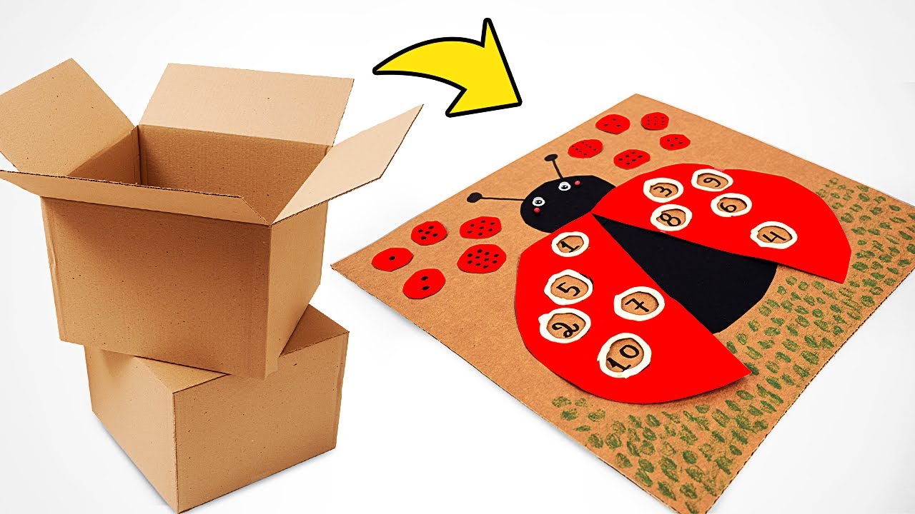 Handmade Educational Games for Children from Cardboard and Paper || Kids Learning Video
