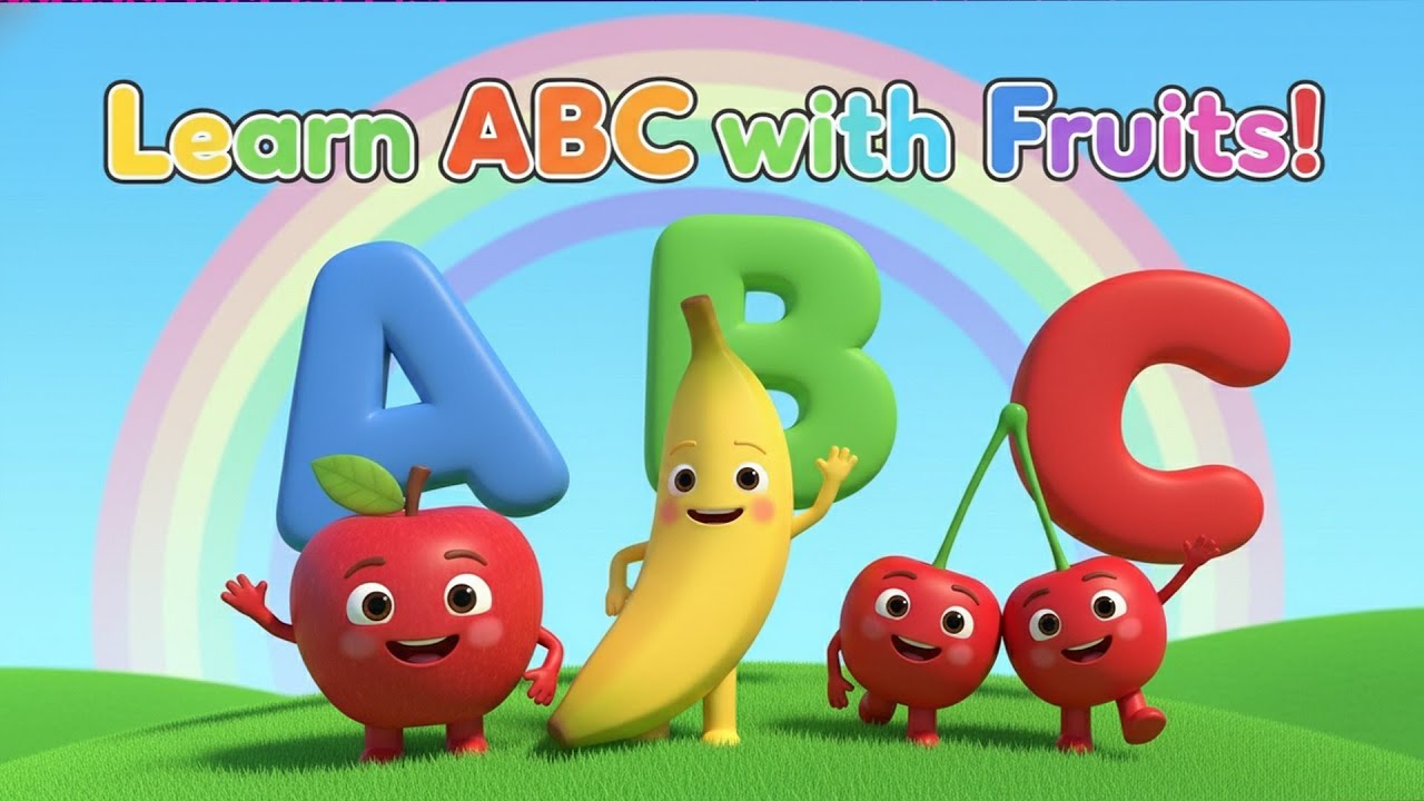 ABC Fruit Song 🍎 | Learn the Alphabet with Healthy Fruits | Kids Learning Songs