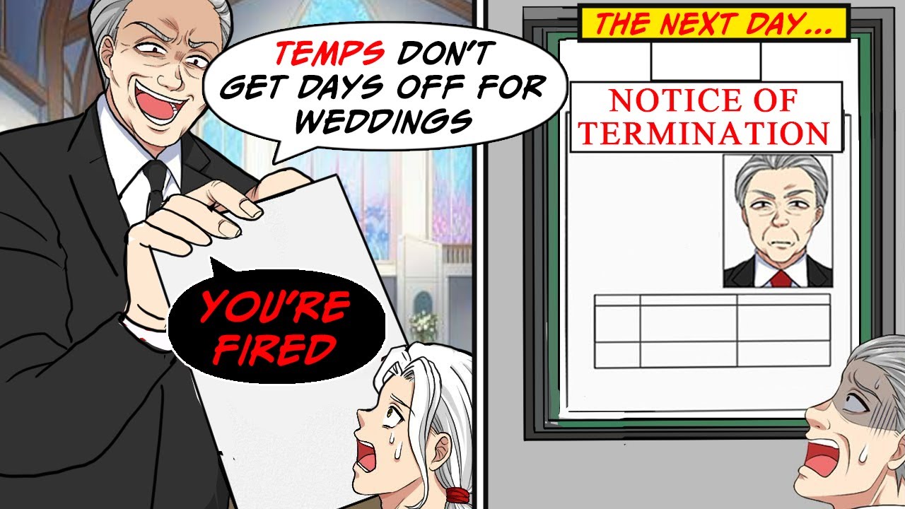 My boss came to my wedding to tell me that I was fired