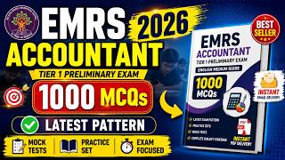 EMRS Accountant Tier 1 Exam 2026 eBook PDF | 1000 MCQs English Medium Guide