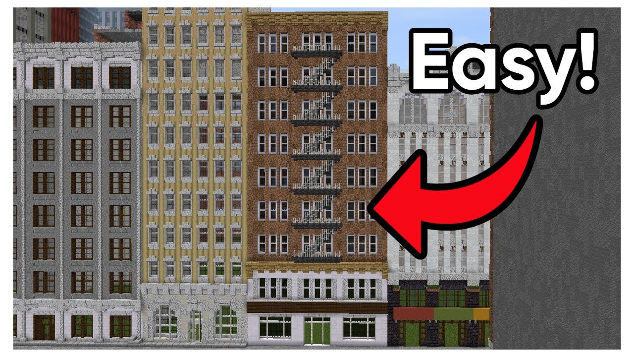 TUTORIAL - How to build a fire escape in Minecraft!