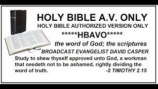 HBAVO—HOLY BIBLE AUTHORIZED VERSION ONLY—GENESIS 1+