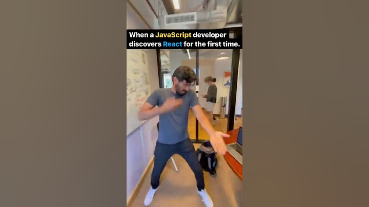 When a Javascript developer discovers React for the first time...