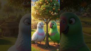 😱kabutar story ❣️of the pigeon and the parrot is a🤝 #shorts #youtubeshort#hindistory #motivation