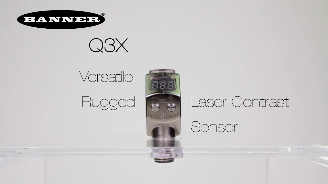 Banner Q3X Versatile, Rugged Laser Contrast Sensor