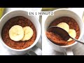 BANANA MUG CAKE FIT | 1 min | en el microondas | VEGANO