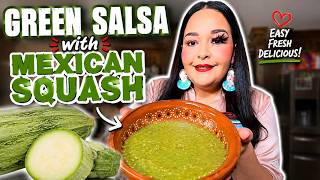 Green Salsa with Calabaza 🌶️ | Easy Mexican Salsa Recipe