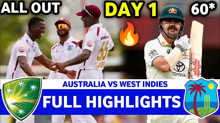 Australia Vs West Indies 1st Test Match Day 1 Highlights 2025 | AUS VS WI Highlights 2025