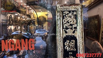 Đại Tự Câu Đối Mạ Vàng 24K Cực Đẹp - Đồ đồng Quang Hà