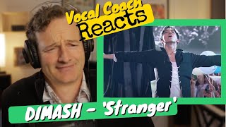 DIMASH is a stage animal! Vocal Coach REACTS - 'Stranger'