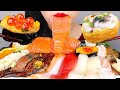 ASMR SUSHI PLATTER *SEAFOOD MUKBANG SALMON 다양한 생선초밥과 훈제 생연어, 대왕유부초밥 먹방 NO TALKING EATING SOUNDS